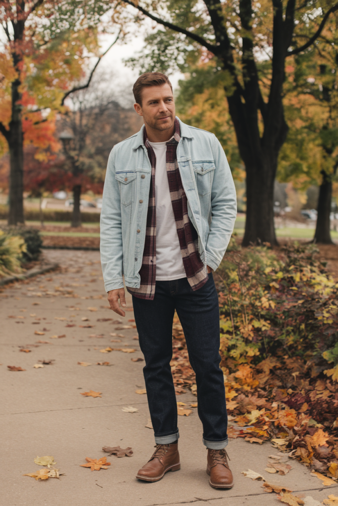 Men's Fall Outfits: Layered Casual Look