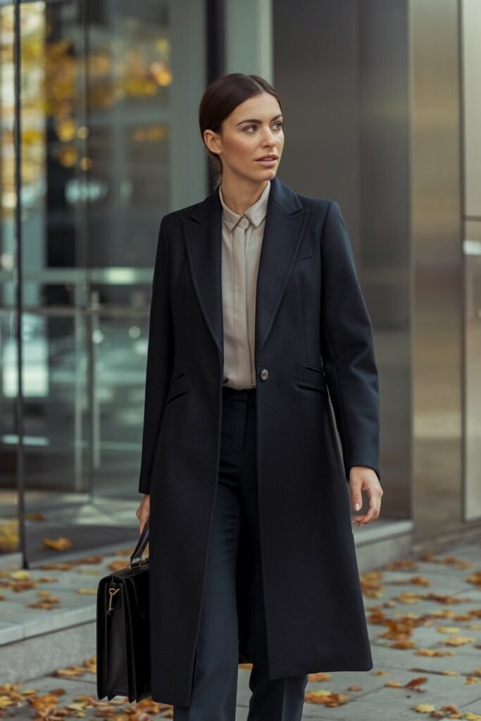 Women's Wool Coat: Tailored