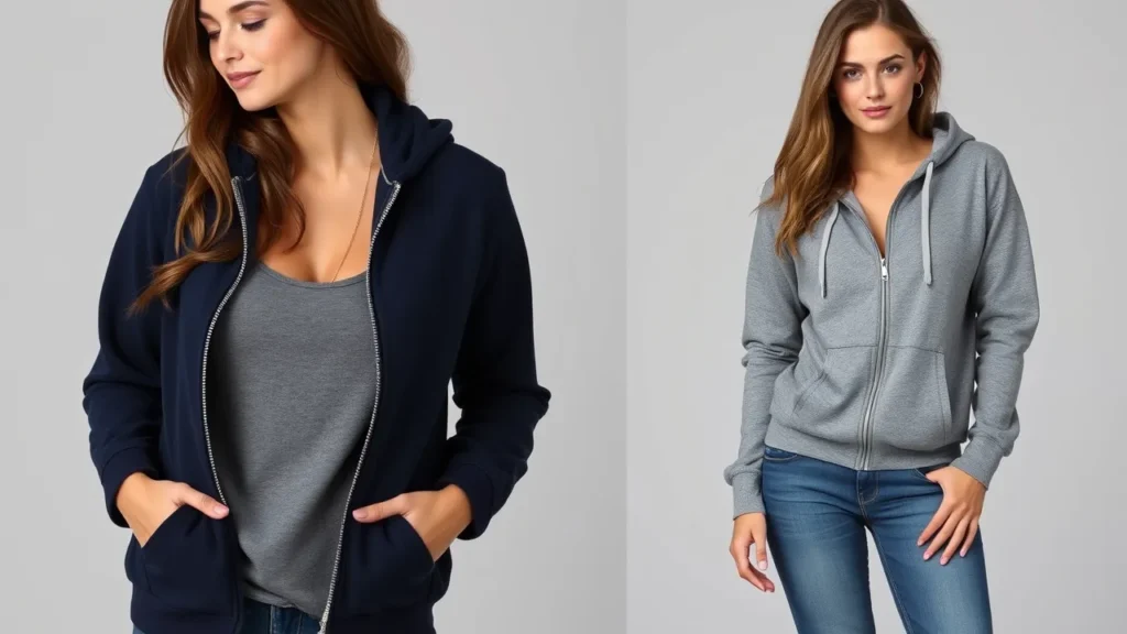 Essentials Hoodie Women: Zip-up