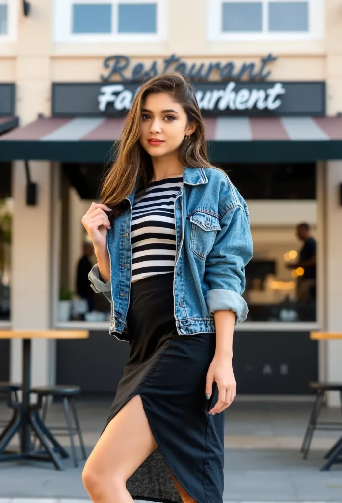 The Best Denim Jacket Outfits: Weekend Brunch