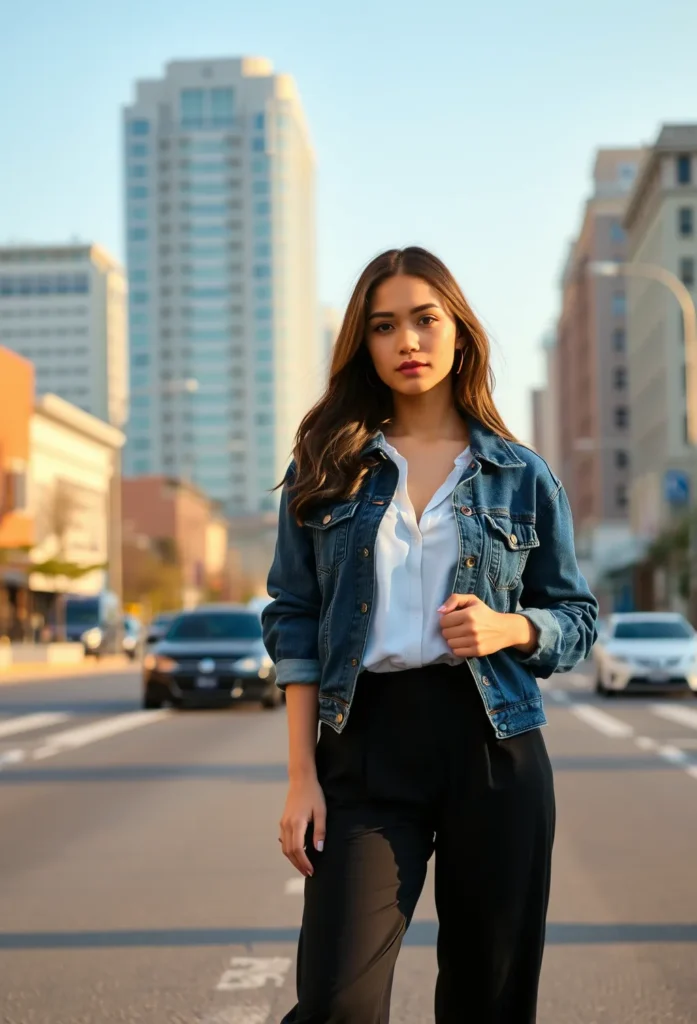 The Best Denim Jacket Outfits: Work-Ready Chic
